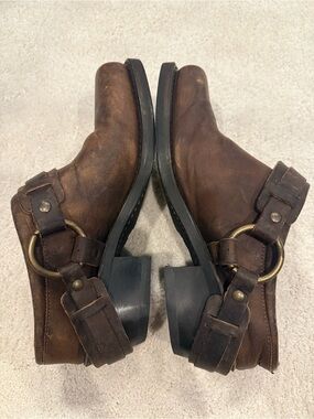 Frye Belted Harness Mules Clogs Women's 8.5 Slip On Square Toe